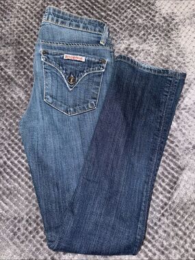 Hudson Jeans Women's Two-Tone Blue Boot Cut Jeans